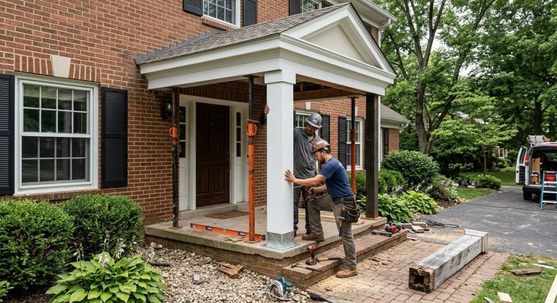 Portico Post Replacement Service